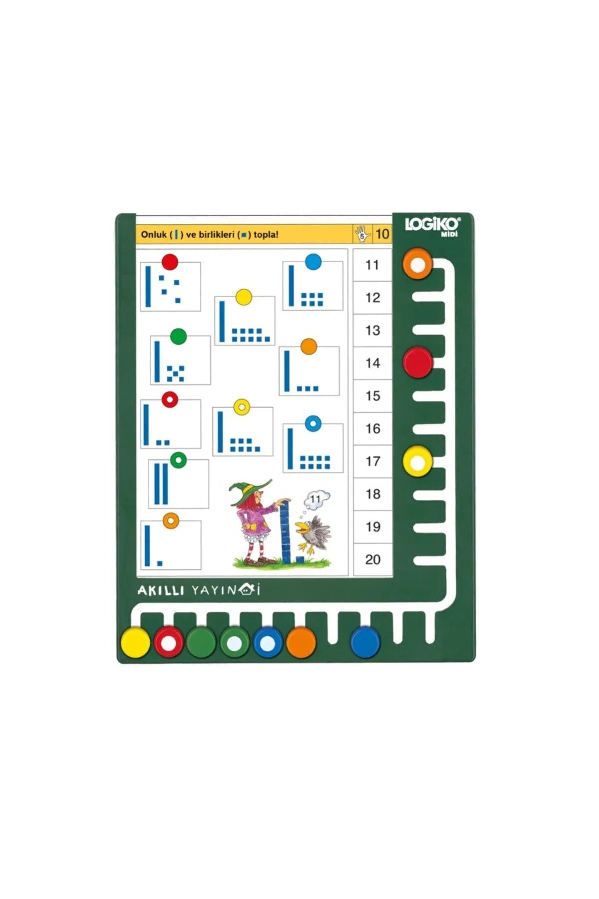 Akıllı Düğmeler - 6-9 Yaş Dikkat Ve Matematik Eğitim Seti