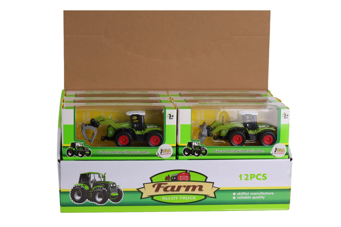 Display Küçük Traktör (13 cm) – Minik Çiftçiler İş Başında