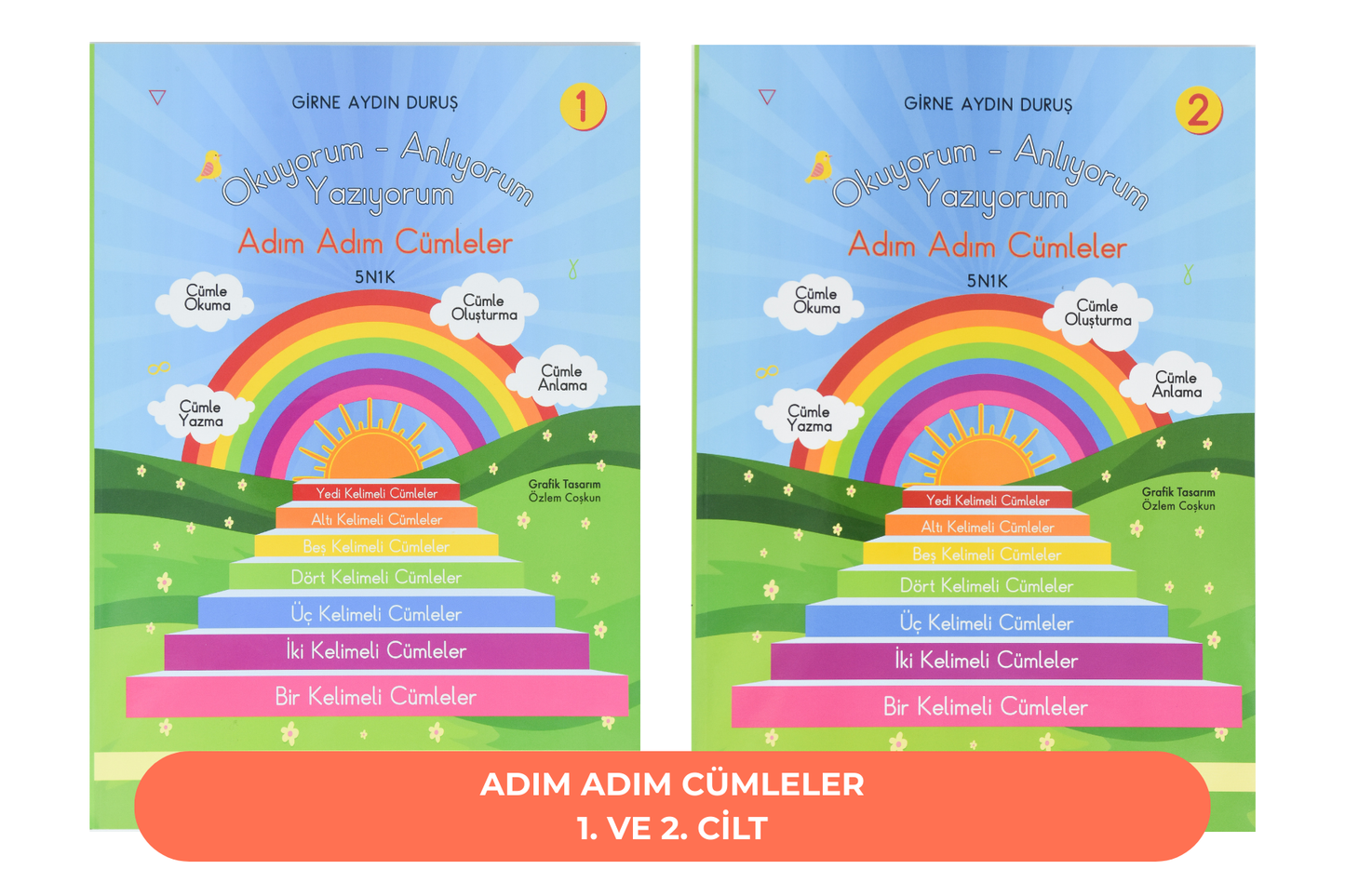 Adım Adım Cümleler 1-2 Okuyorum Anlıyorum Yazıyorum Serisi