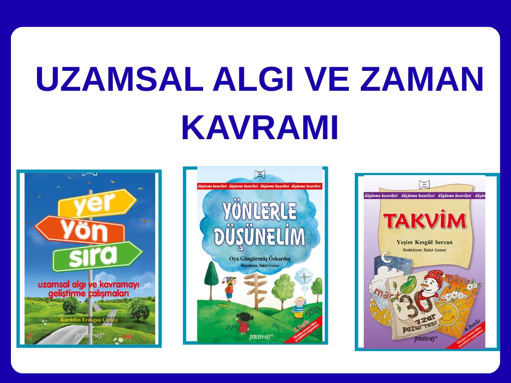 Uzamsal Algı, Yönler ve Zaman Kavramı Gelişim Seti (3 Kitap Bir Arada)