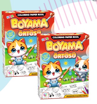 Makinada Yıkanabilir Tekrar Boyanabilir Boyama Örtüsü 100x150(BOYAMA KALEMİ HEDİYELİ)