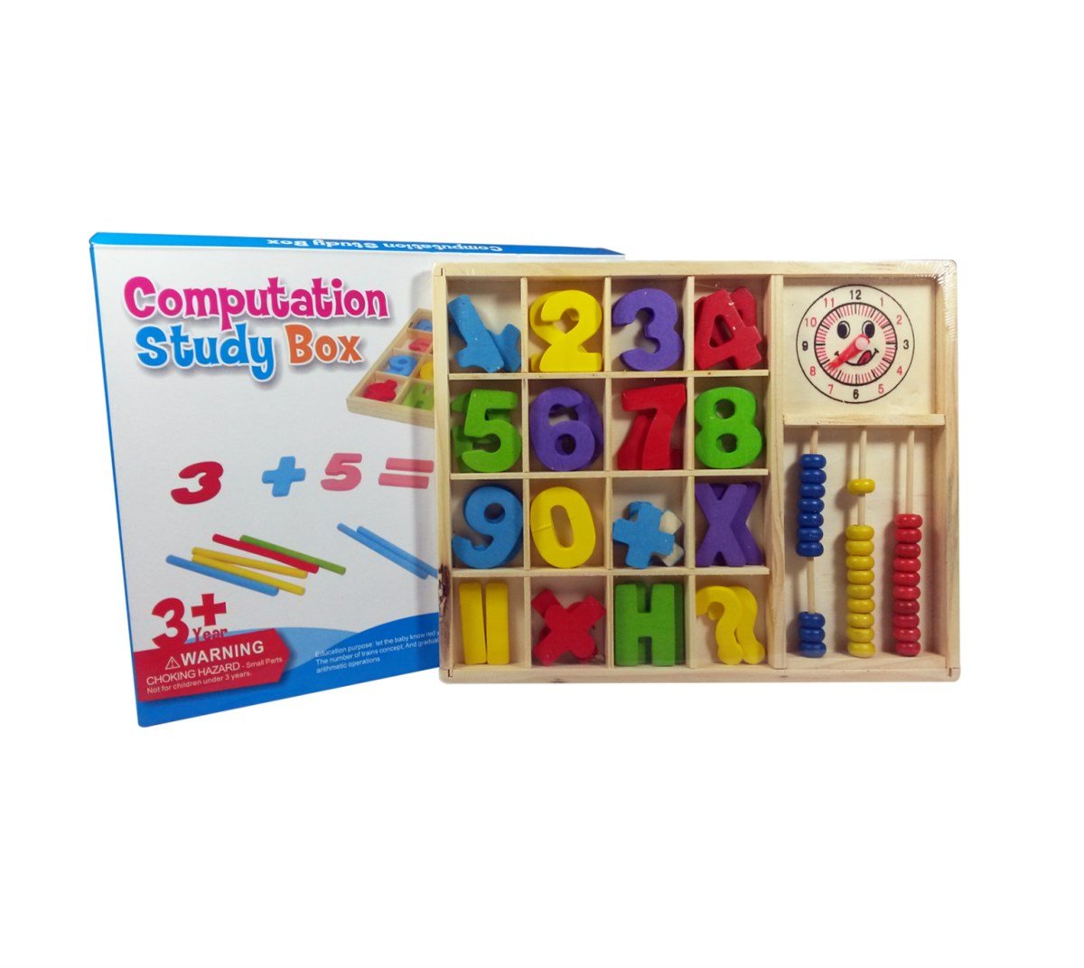 ABAKÜSLÜ SAATLİ DÖRT İŞLEM ÇALIŞMA KUTUSU