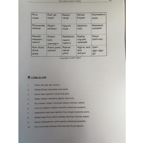 AFAZİ APRAKSİ DİZARTRİ DİL VE KONUŞMA TERAPİSİ ALIŞTIRMA KİTABI