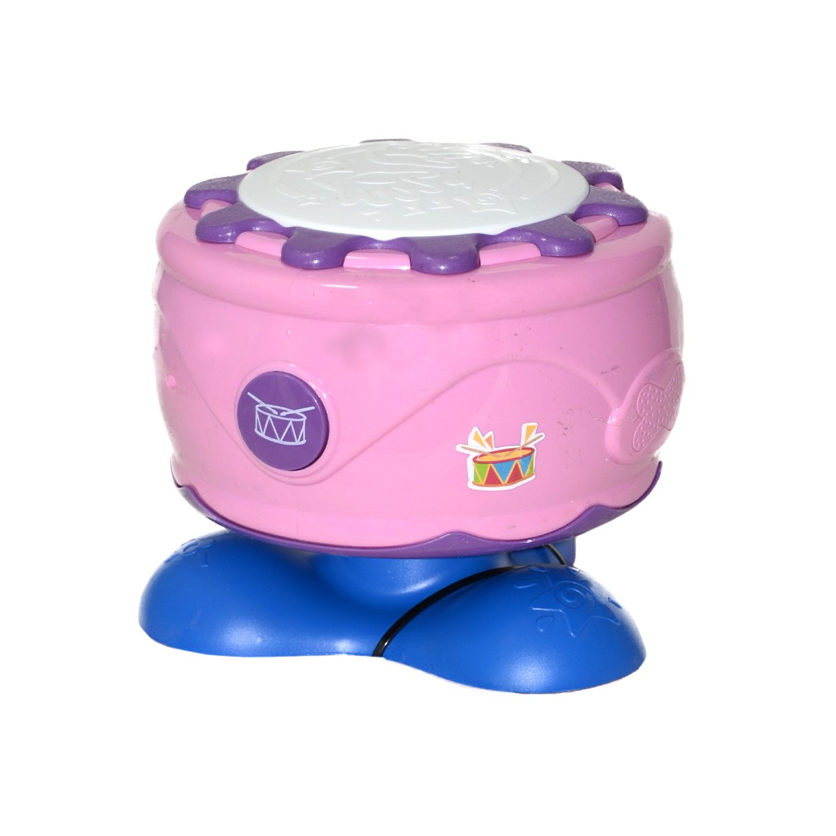 02 PİL.IŞIKLI SESLİ KAYA DAVUL- PEMBE