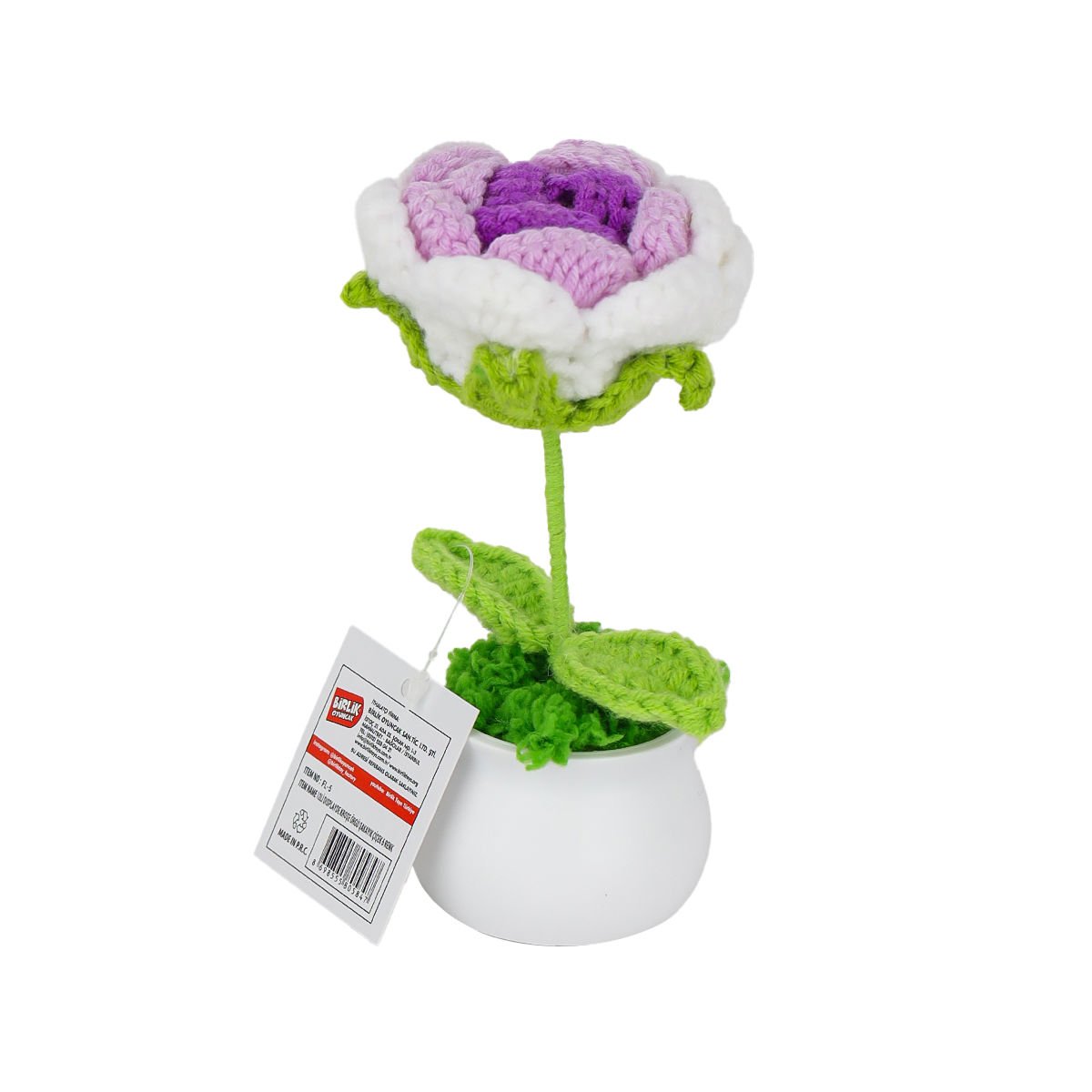 Kroşe Örgü Şakayık Çiçek