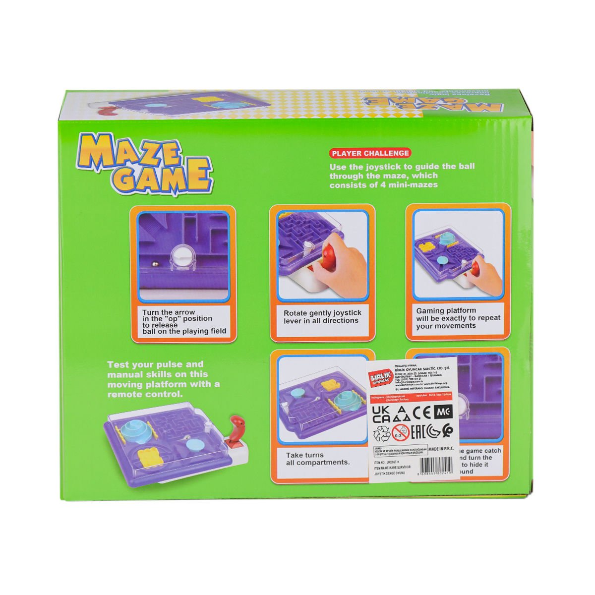 Kare Survivor Joyistik Denge Oyunu