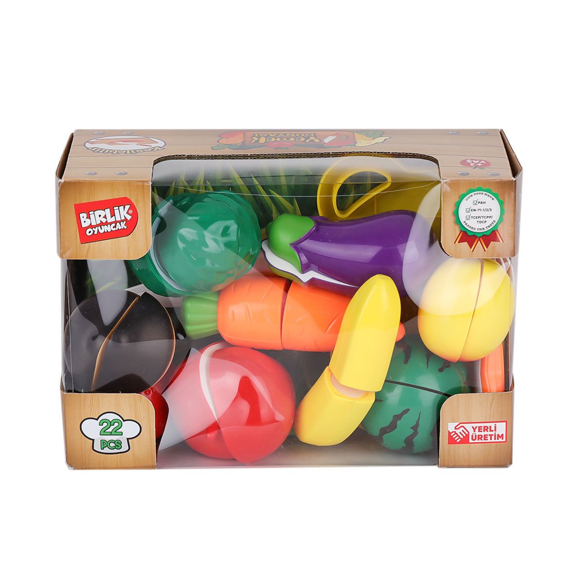 22 PCS KESİLEBİLİEN SEBZE MEYVELER