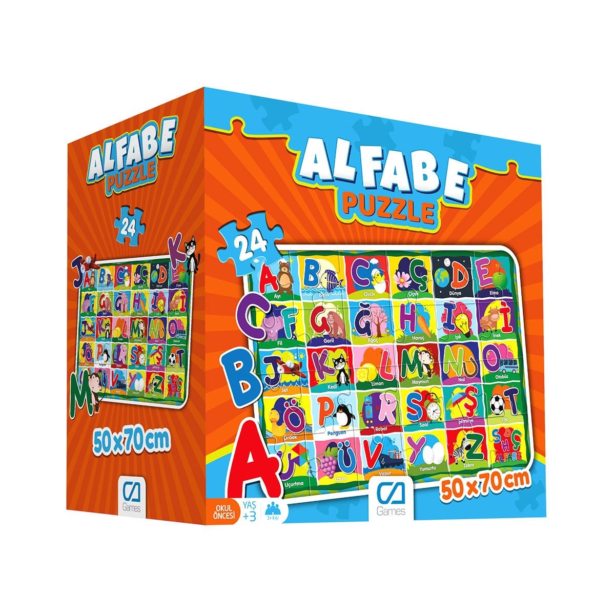 Alfabe Yer Puzzle: Harflerin Dünyasına Dev Bir Adım!