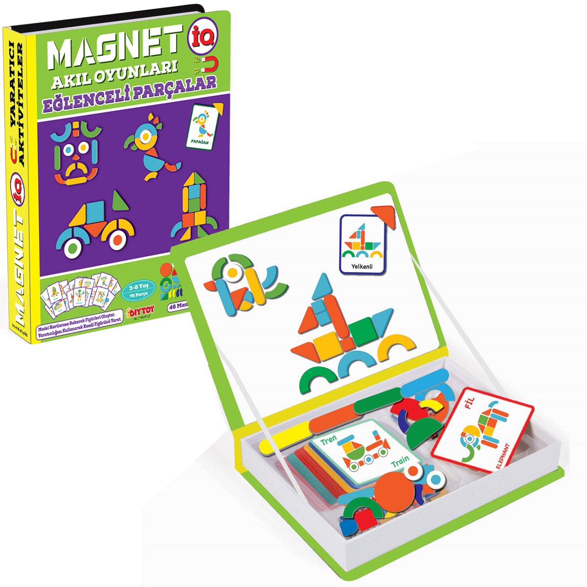 Magnet Akıl Oyunları - Yaratıcı Şekiller / 3-8 yaş
