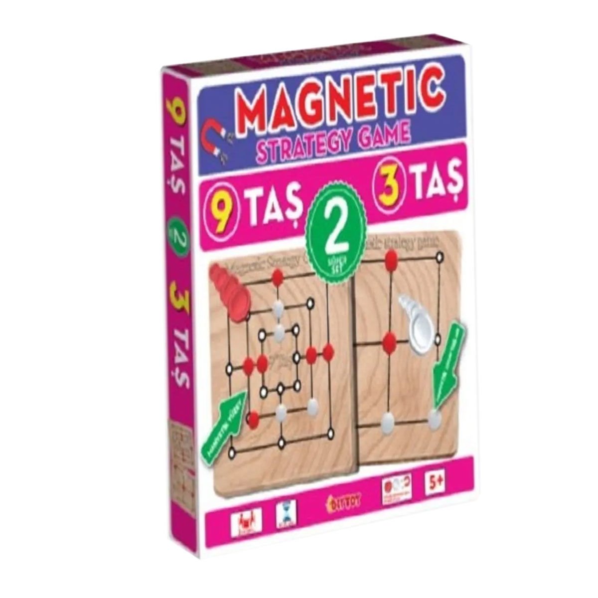 Manyetik Strateji Oyunları 9 Taş + 3 Taş