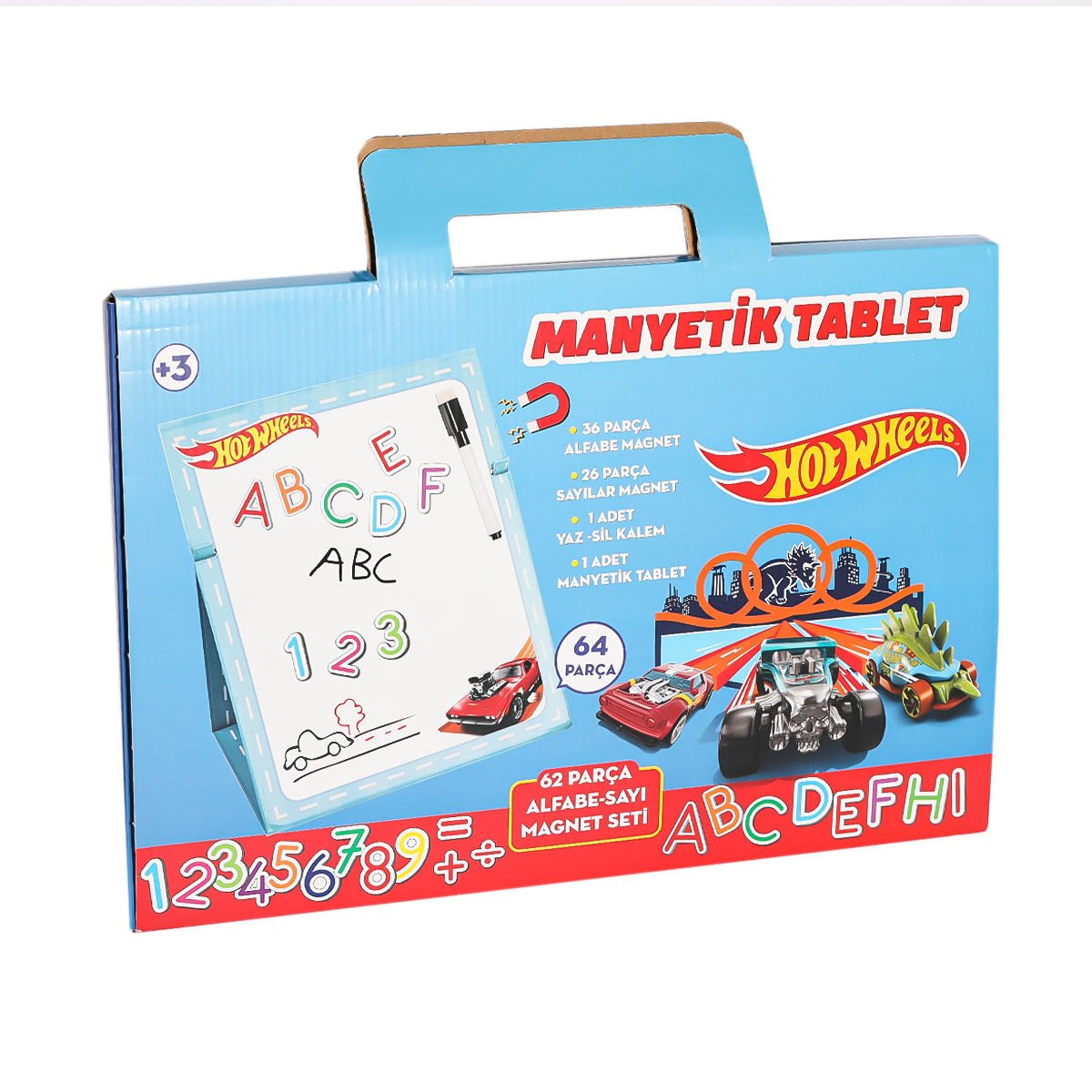 Hot Wheels Manyeti̇k Tablet 62 Parça Manyeti̇kli̇