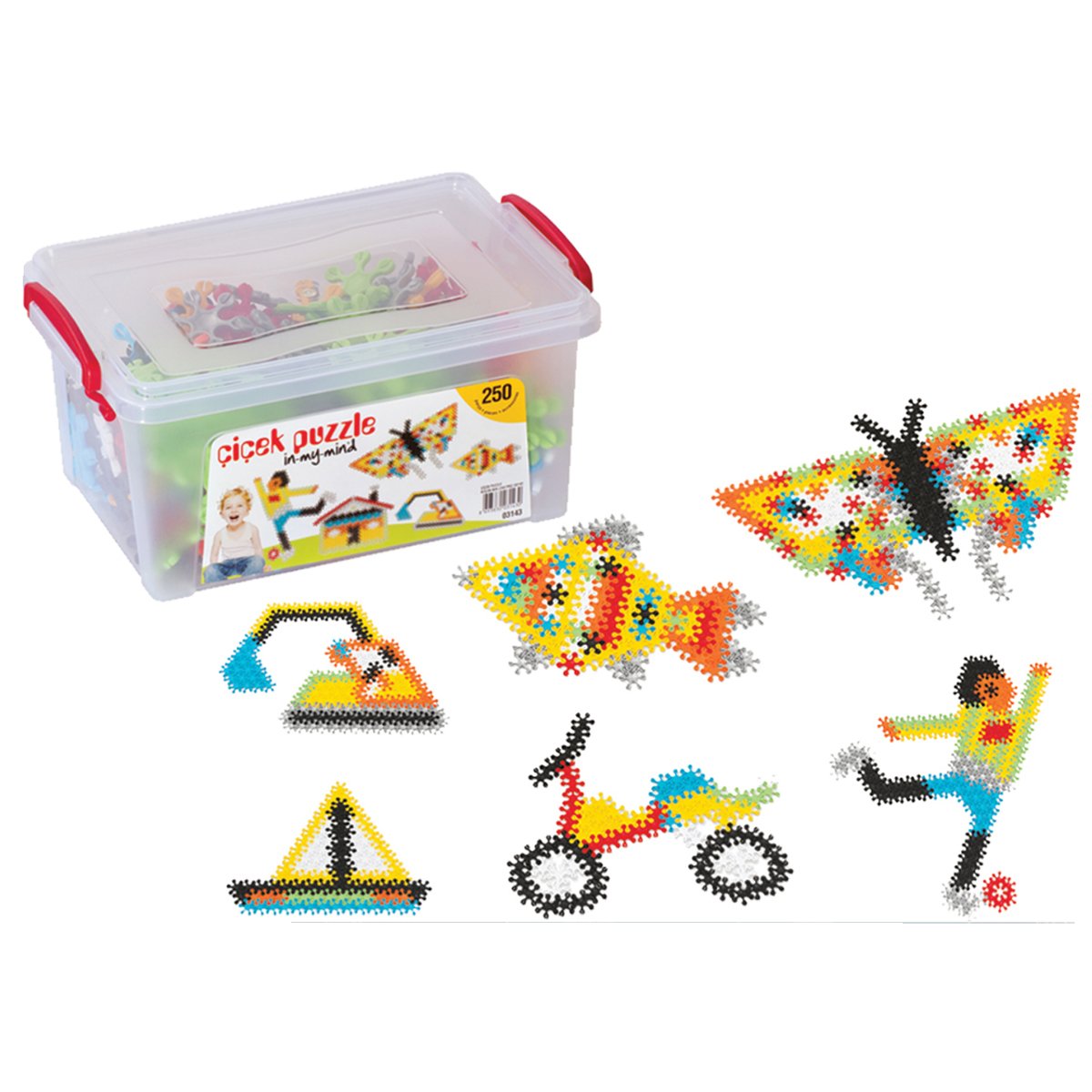Çiçek Puzzle Küçük Box 250 Parça