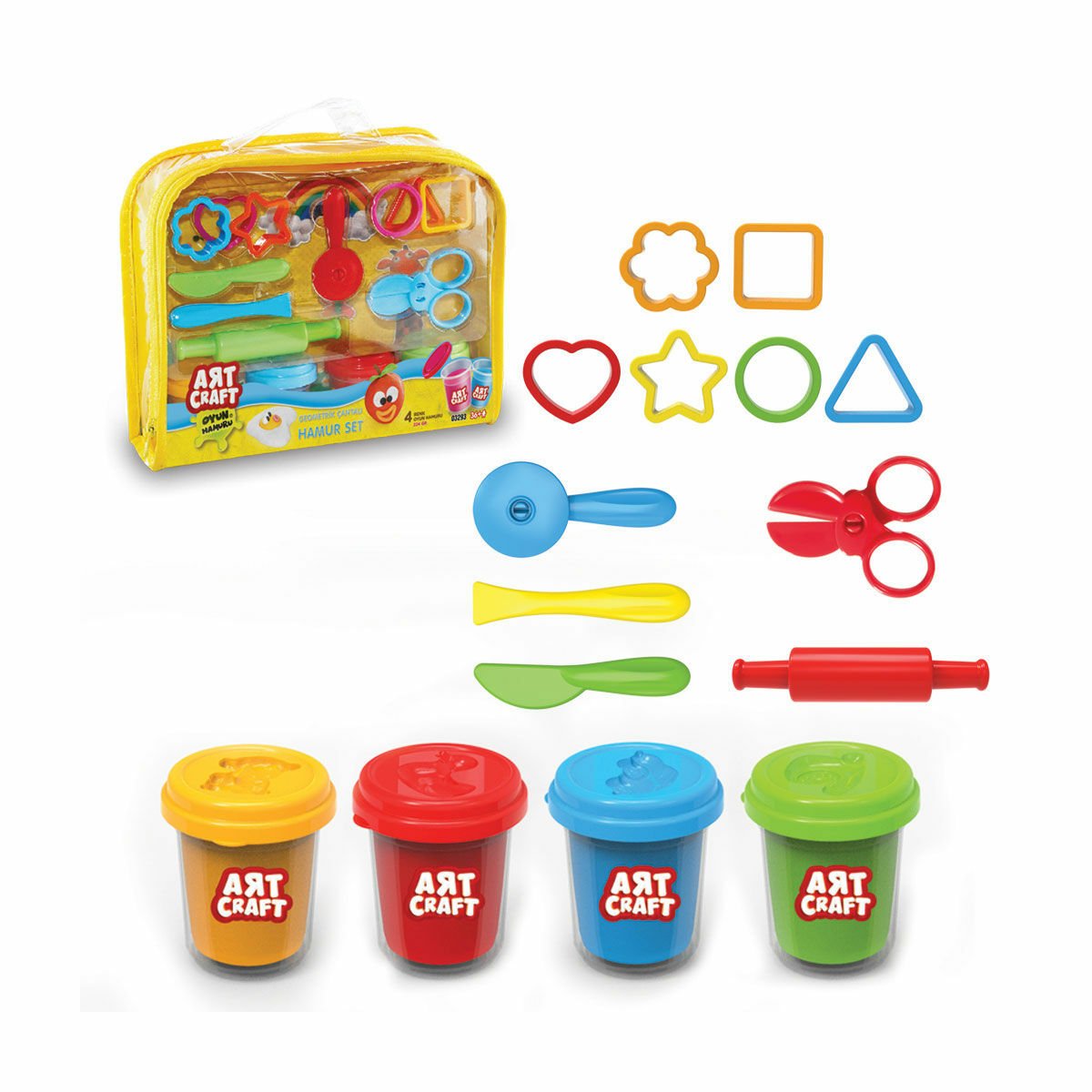 GEOMETRİK ÇANTALI HAMUR SET