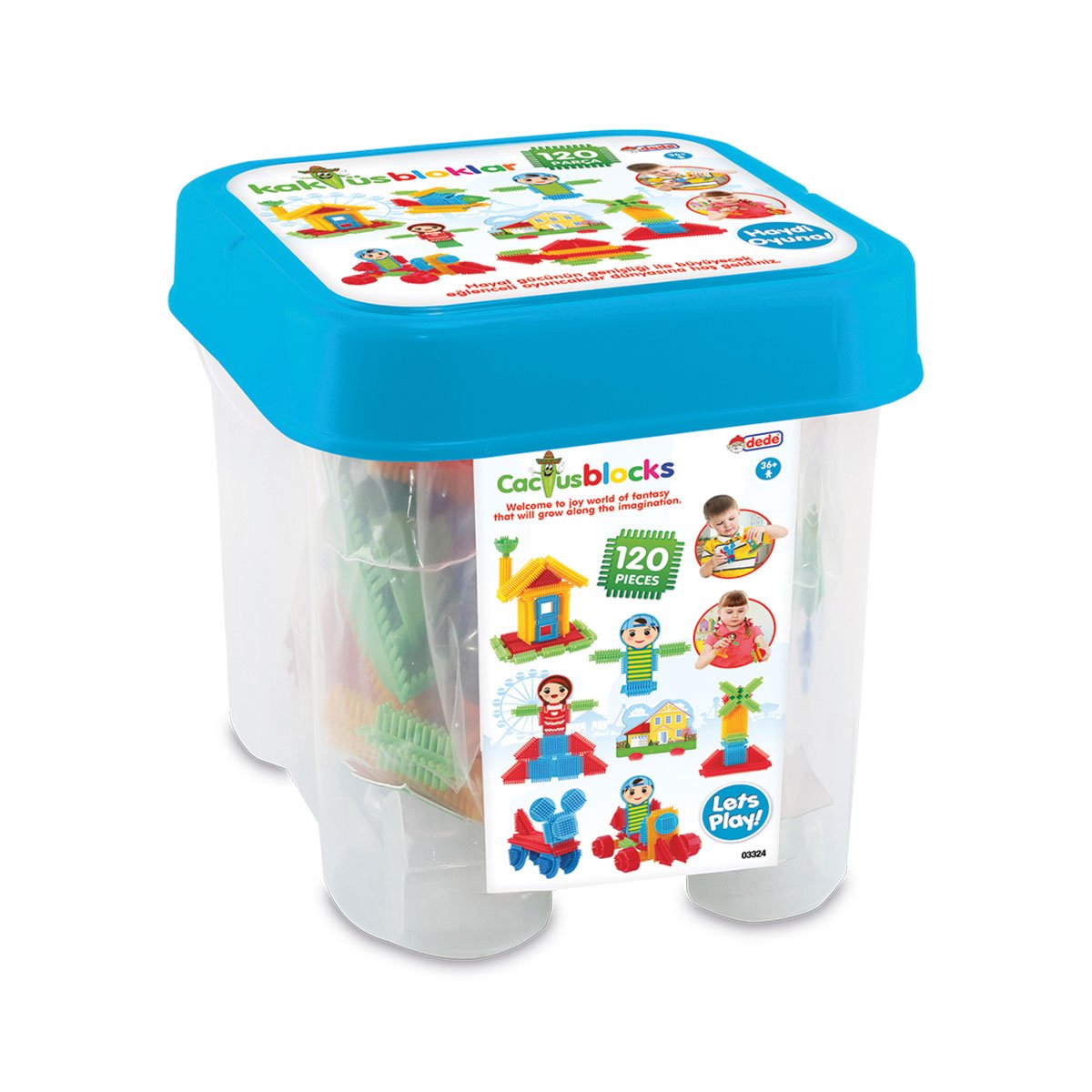 KAKTÜS BLOKLAR KOCA 120PCS