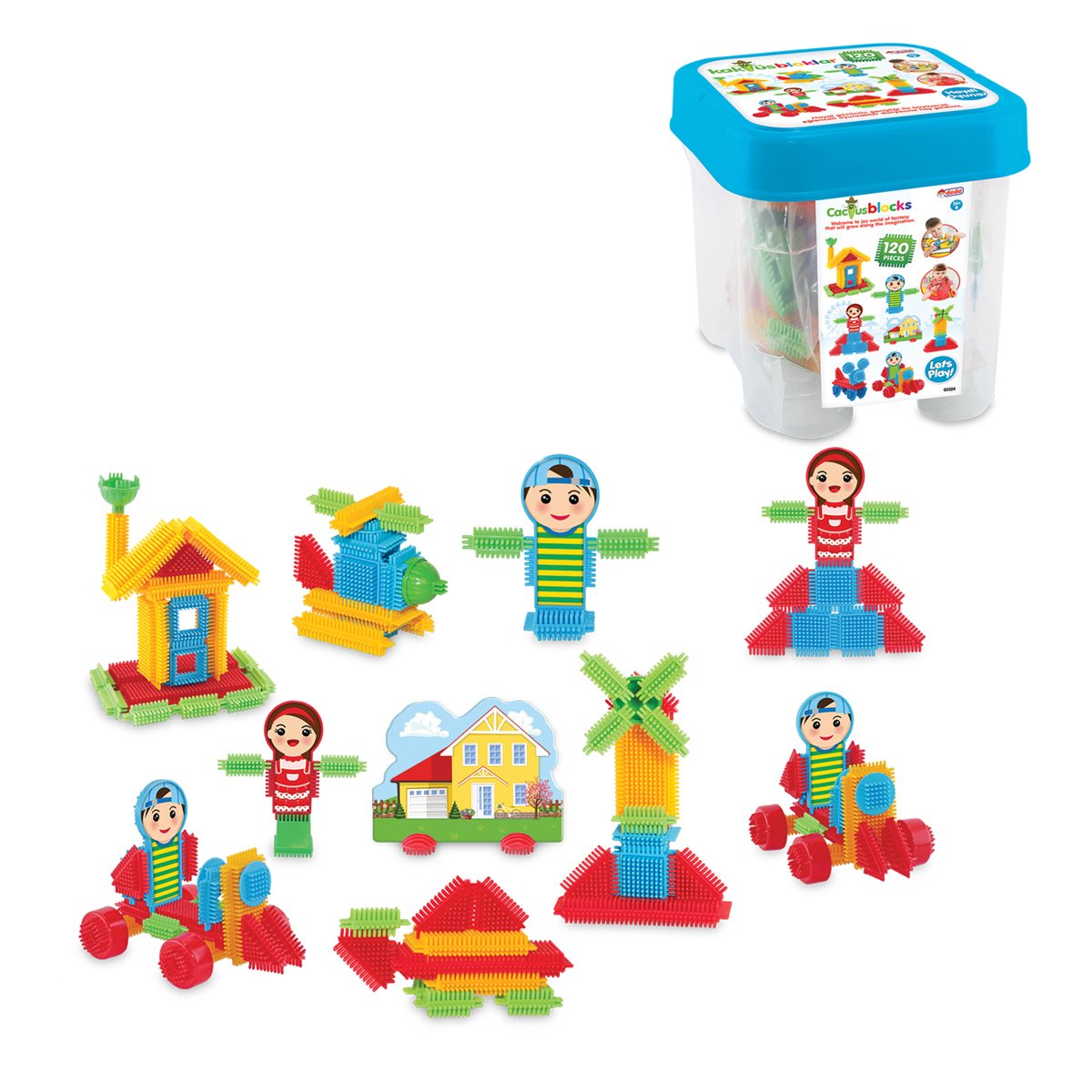 KAKTÜS BLOKLAR KOCA 120PCS