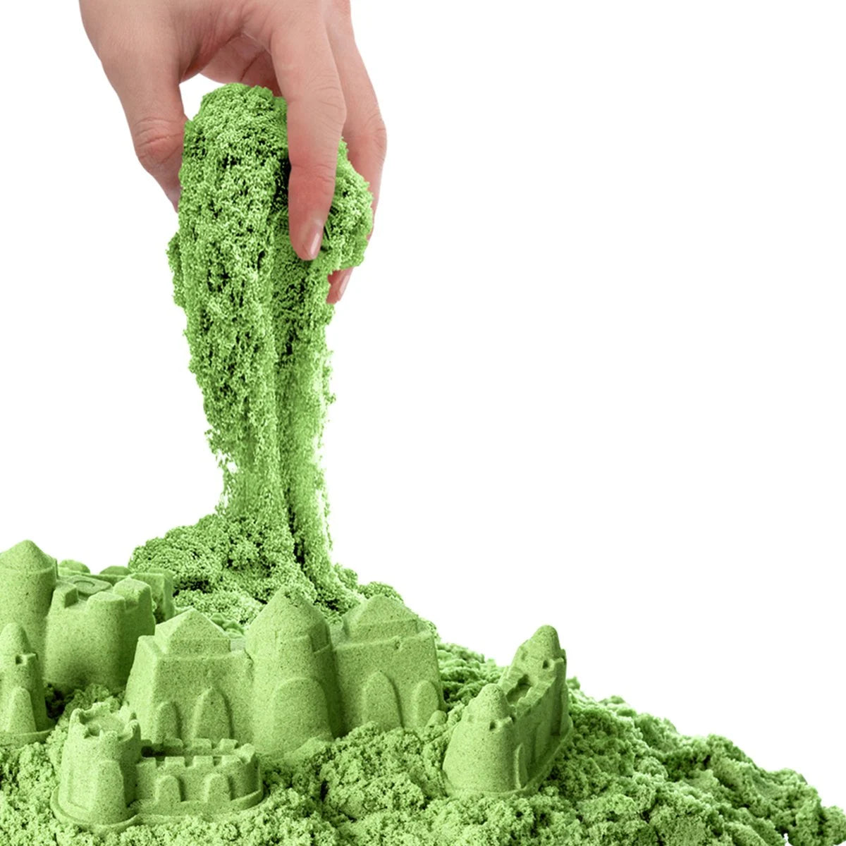 Aksesuarli Yeşi̇l Ki̇neti̇k Oyun Kumu 500 Gr