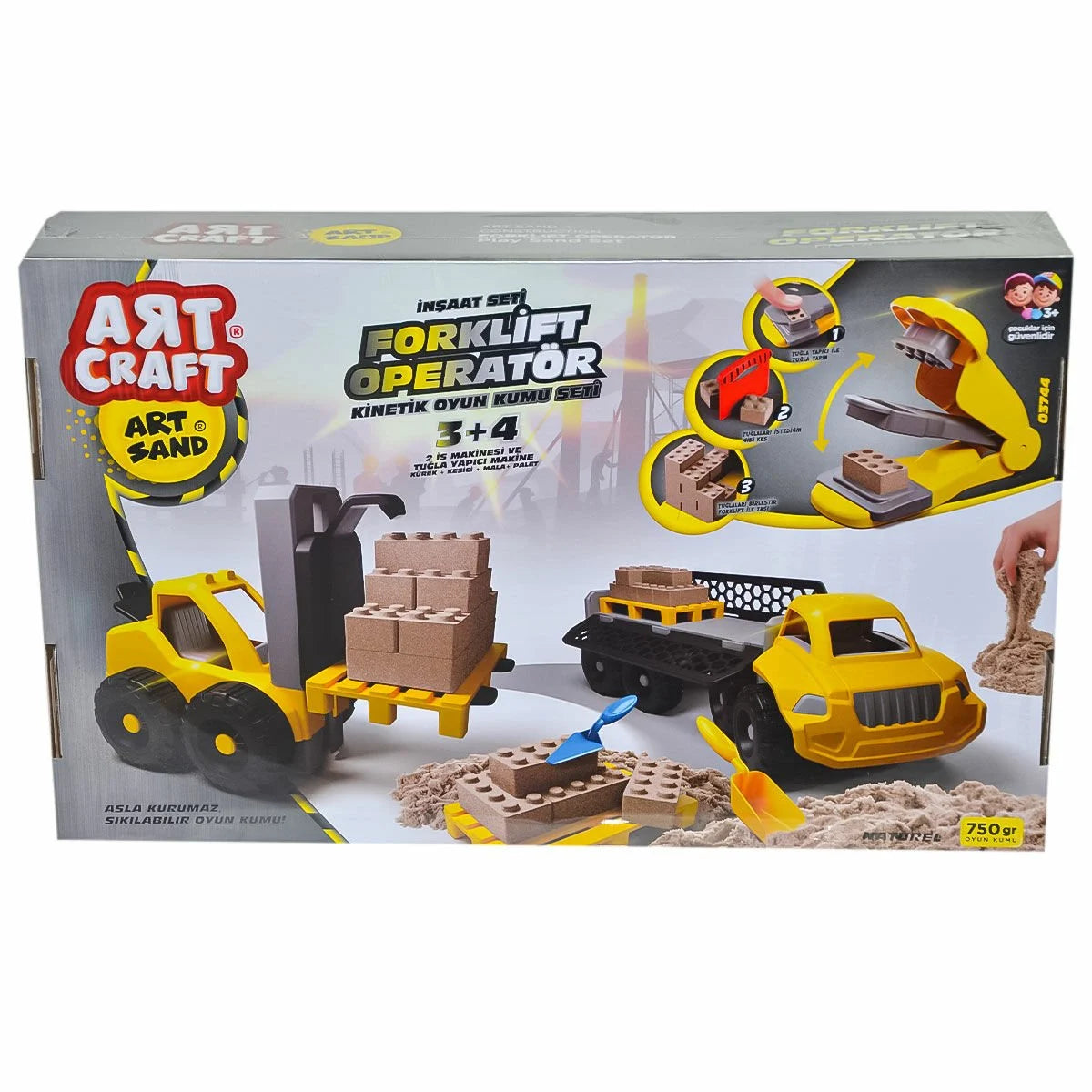 Artsand Forklift Operatör Kum Seti (750 gr) – Kendi Şantiyeni Kur, Yönet ve İnşa Et!