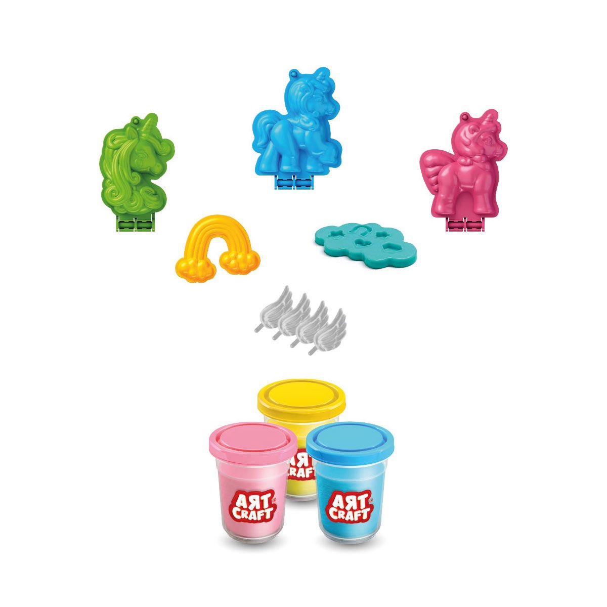 Art Craft Unicorn Hamur Seti (168 gr) – Sihirli Şekiller, Renkli Hayaller!