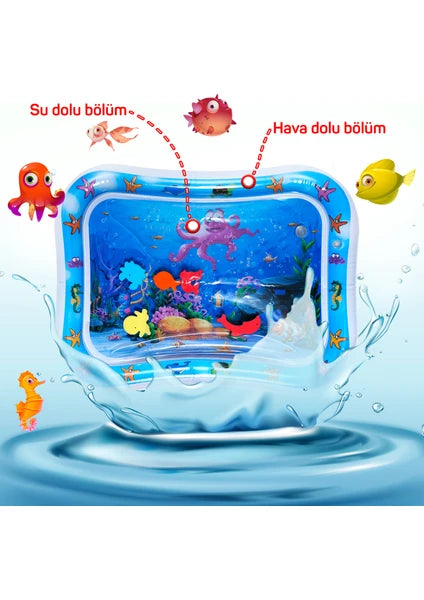 Circle Toys Bebek Su Oyun Matı Tummy Time Karın Üstü Aktivite Zamanı