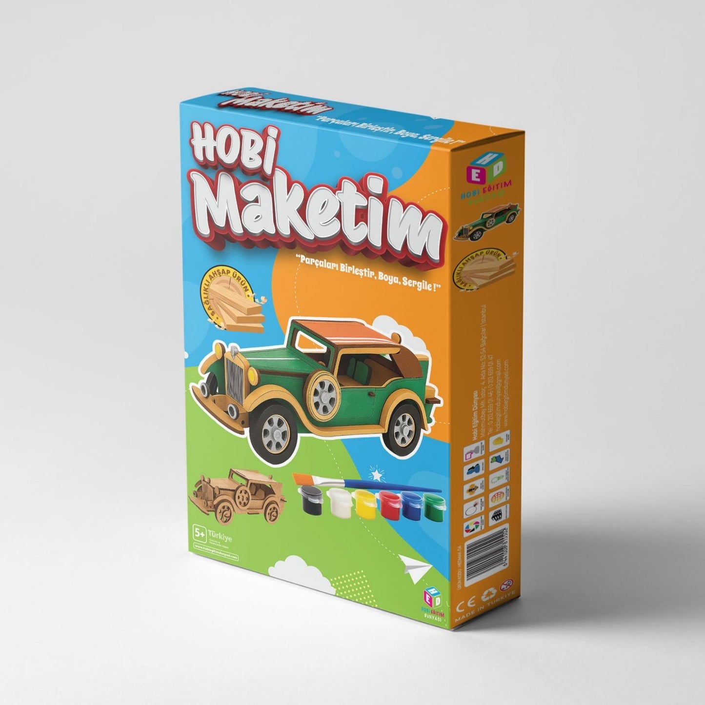 Hobi Maketim - Ahşap Araba Seti