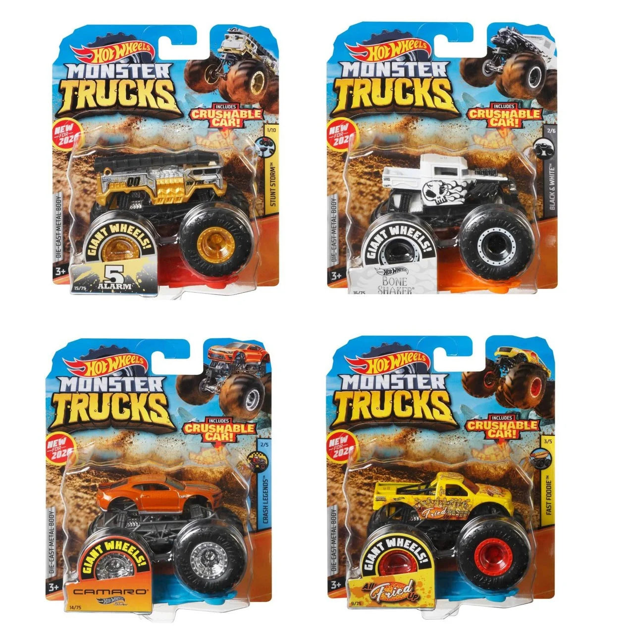 Hot Wheels Monster Trucks 1:64 Arabalar - Küçük Boyut, Dev Heyecan!