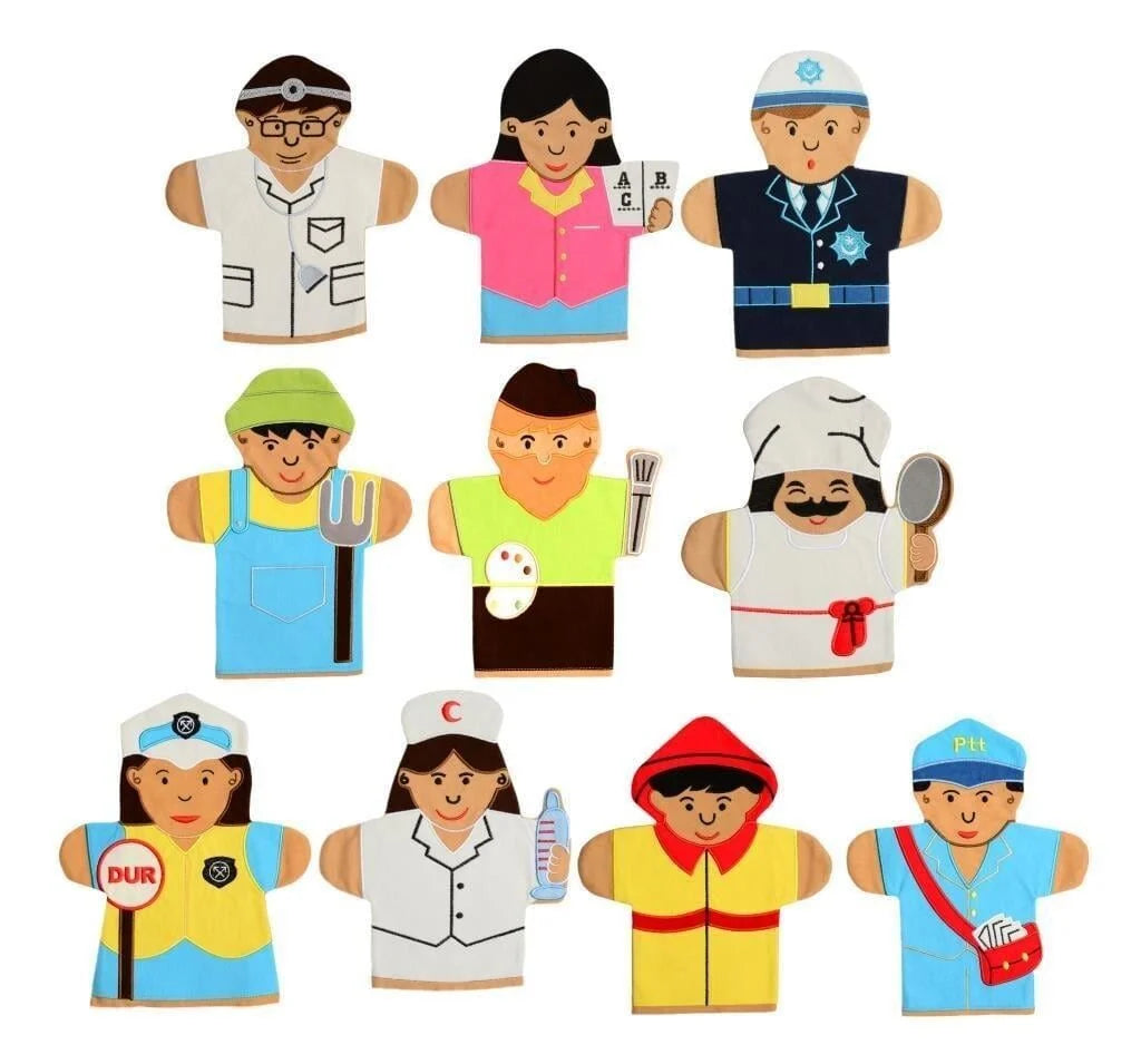 MESLEKLER KUKLA SETİ 10 LU