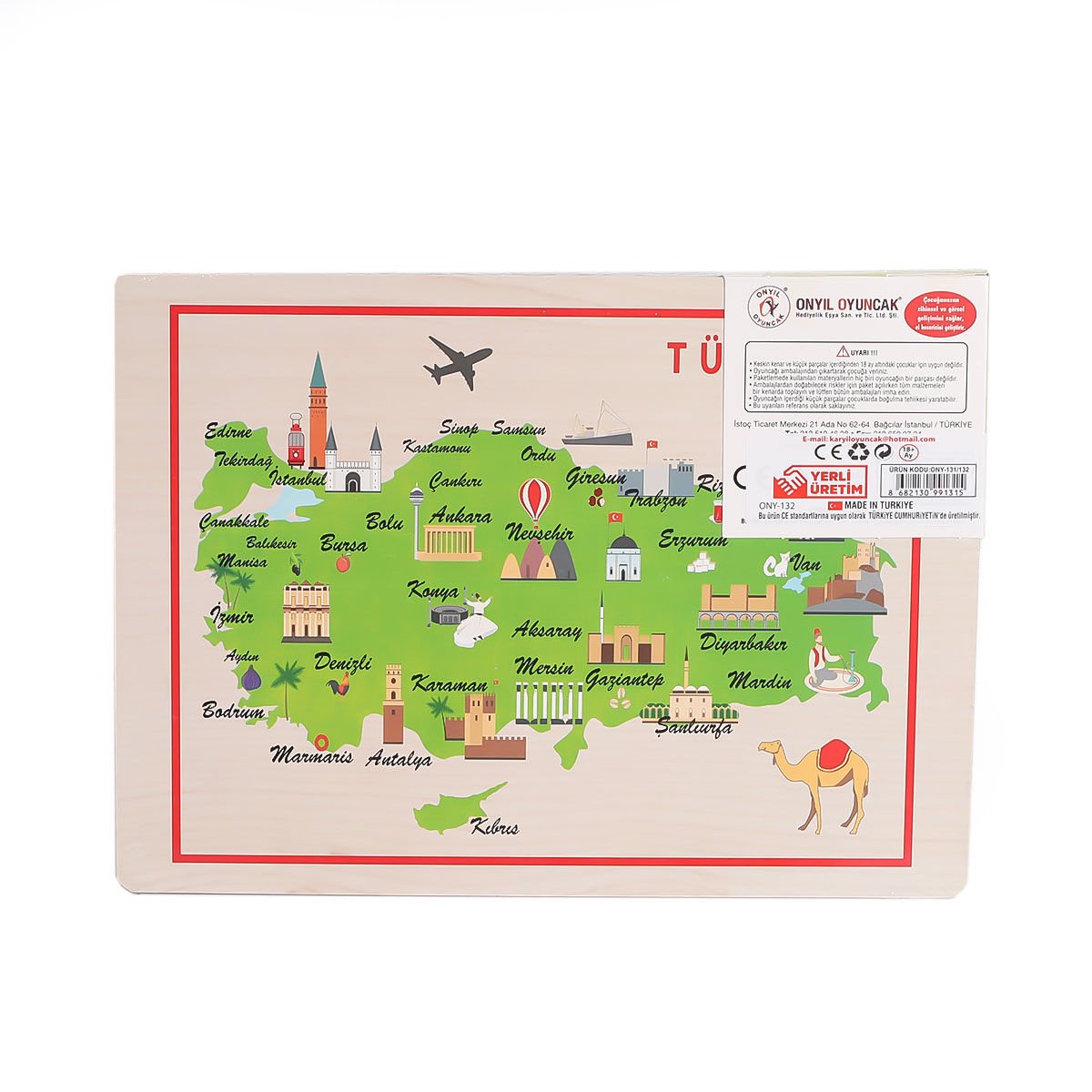 Ahşap Tutmalı Puzzle Büyükten Küçüğe