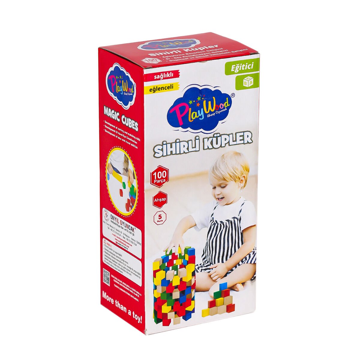 Ahşap Sihirli Küpler 100 Parça