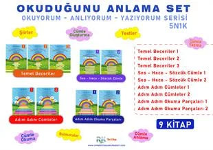 Okuduğunu Anlama 5N1K Okuyorum Anlıyorum Yazıyorum 9 Cilt
