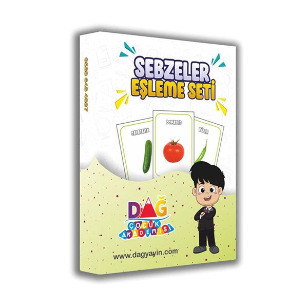 Sebzeler Eşleme Seti - Erken Dönem Kategorizasyon ve Görsel Dikkat Materyali