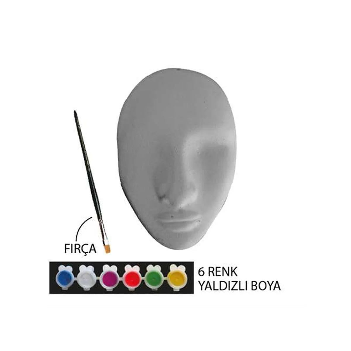 Karton Maske Boyama Seti