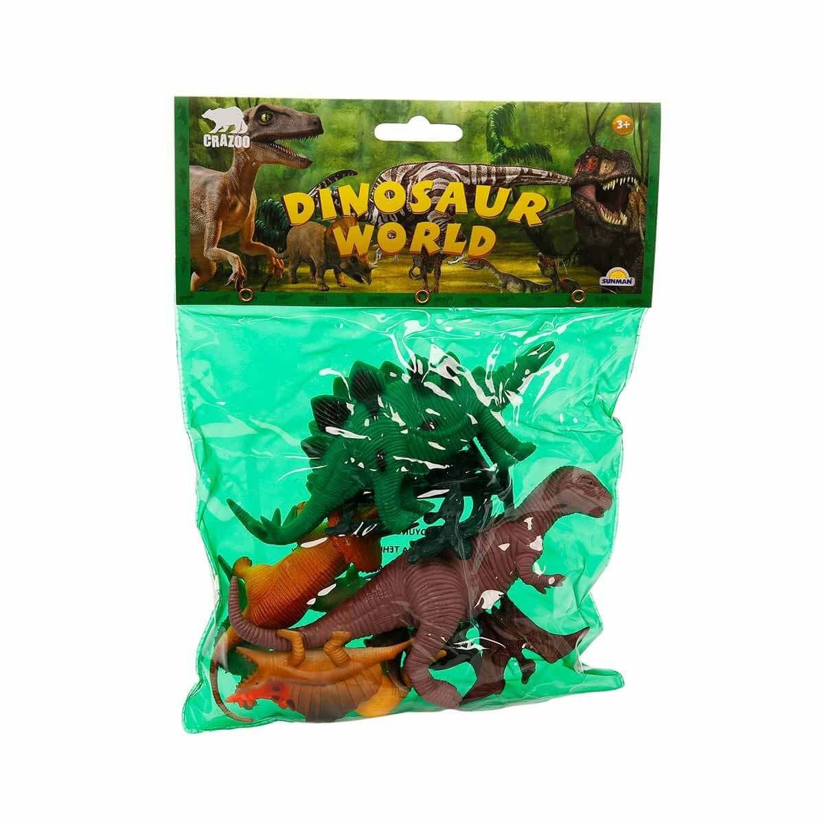 Dinozorların Dünyası Orta Boy Hayvan Oyun Seti – Keşif ve Macera Paketi