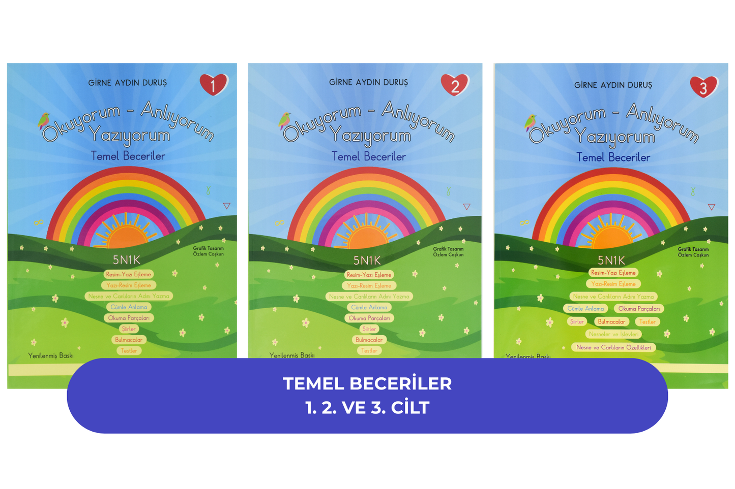 5N1K Temel Beceriler 1-2-3 Okuyorum Anlıyorum Yazıyorum Serisi