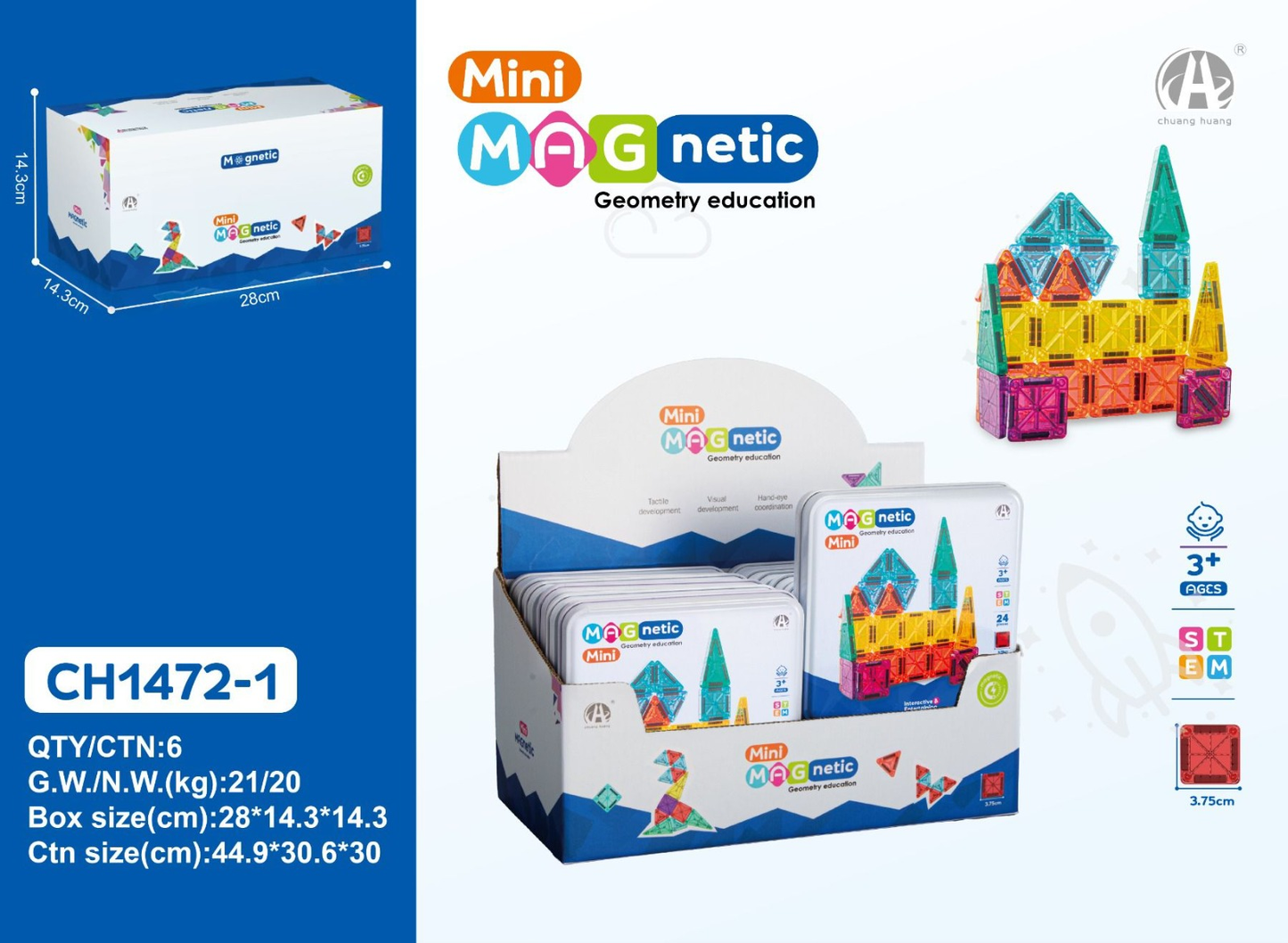 Mini Magnetic Blok Metal Kutu: Her Yerde Yaratıcılık, Her Yerde Gelişim!