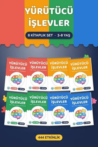 Yürütücü İşlevler Seti (3-8 Yaş - 8 Kitaplık Tam Set)
