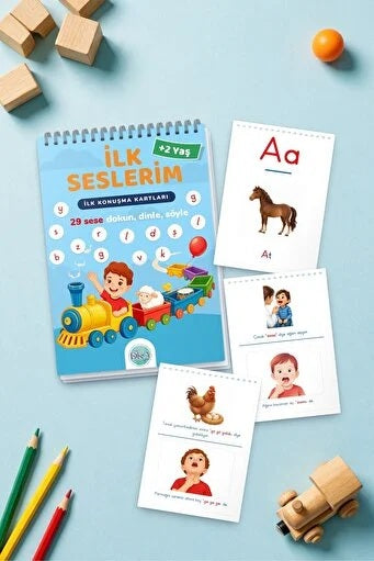 İlk Seslerim - İlk Konuşma Kartları (29 Sese Dokun, Dinle, Söyle