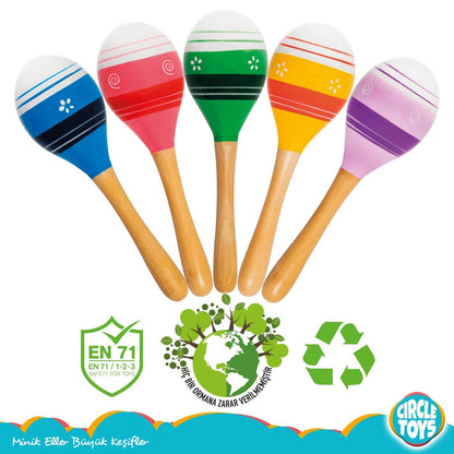 Circle Toys Ahşap Marakas 2'li