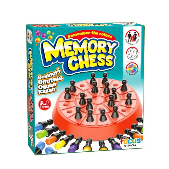 MEMORY CHESS: Renkleri Hatırla, Piyonları Topla!