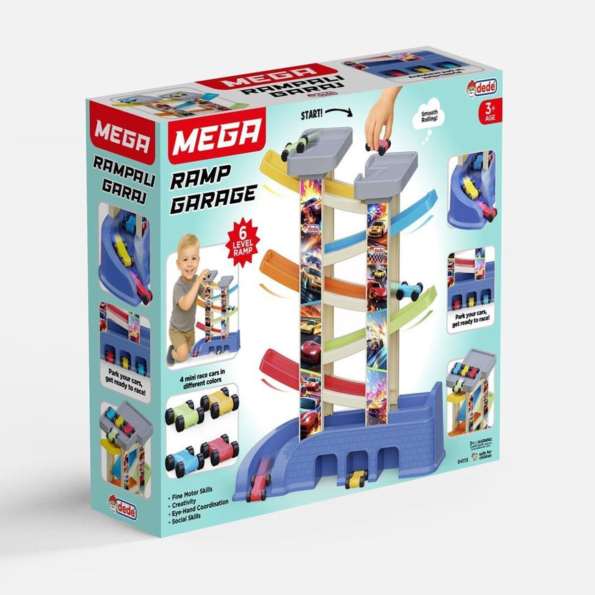 Mega Rampalı Garaj: 6 Katlı Dev Eğlence ve Aksiyon Merkezi!