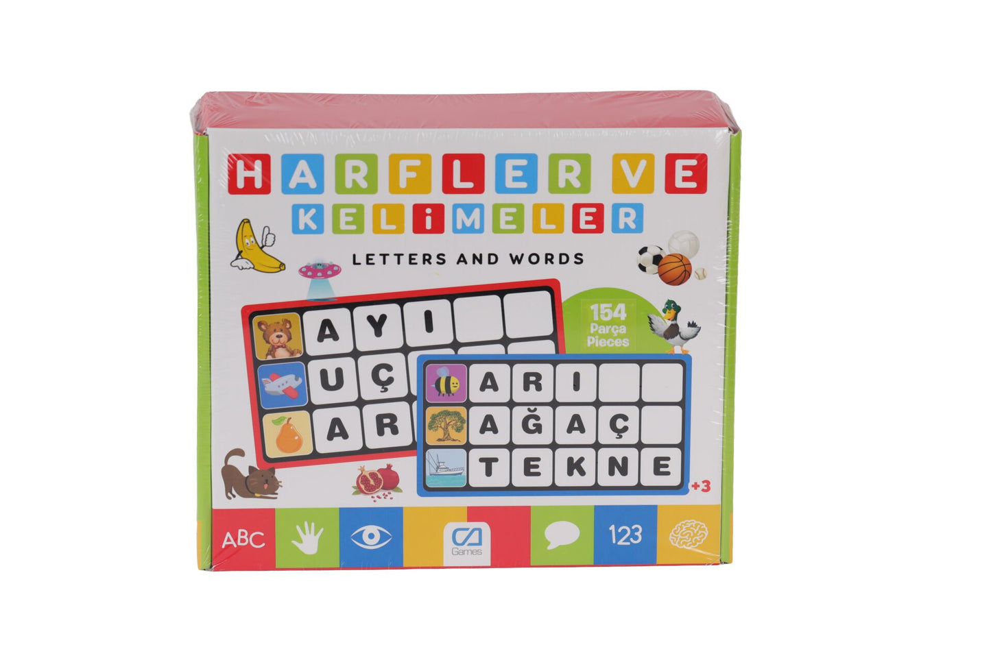 CA Games Harfler ve Kelimeler – 120 Parçalık Alfabe Keşif Seti