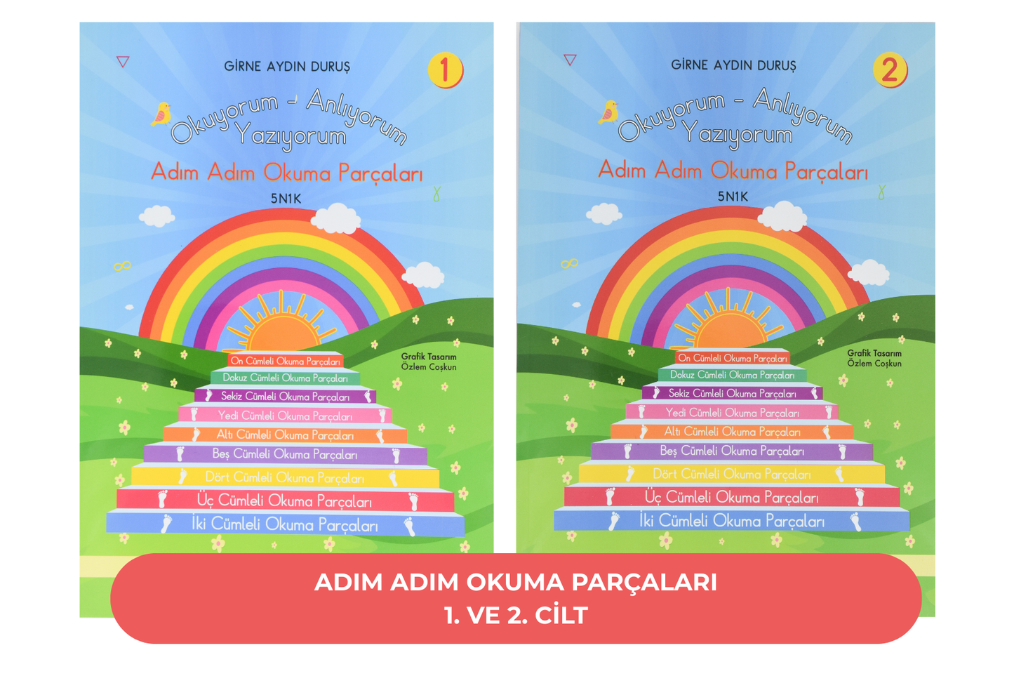 Adım Adım Okuma Parçaları 1-2 Okuyorum Anlıyorum Yazıyorum Serisi