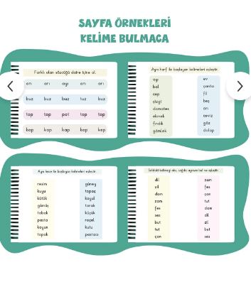 Harf Kelime Bulmaca İşitsel Farkındalık