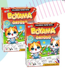 Makinada Yıkanabilir Tekrar Boyanabilir Boyama Örtüsü 100x150(BOYAMA KALEMİ HEDİYELİ)