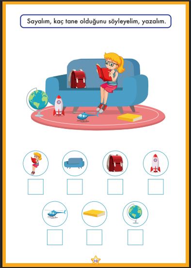 Sayı Tanıma Eksik Sayı Tamamlama 1 Matematik Evreni Serisi