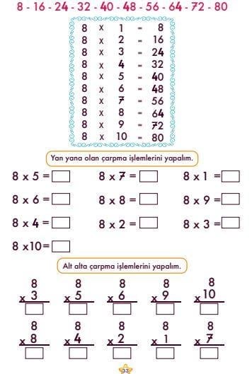 Çarpma Bölme Matematik Evreni Serisi