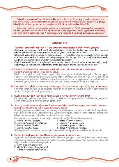 Sözcükten Kavrama
