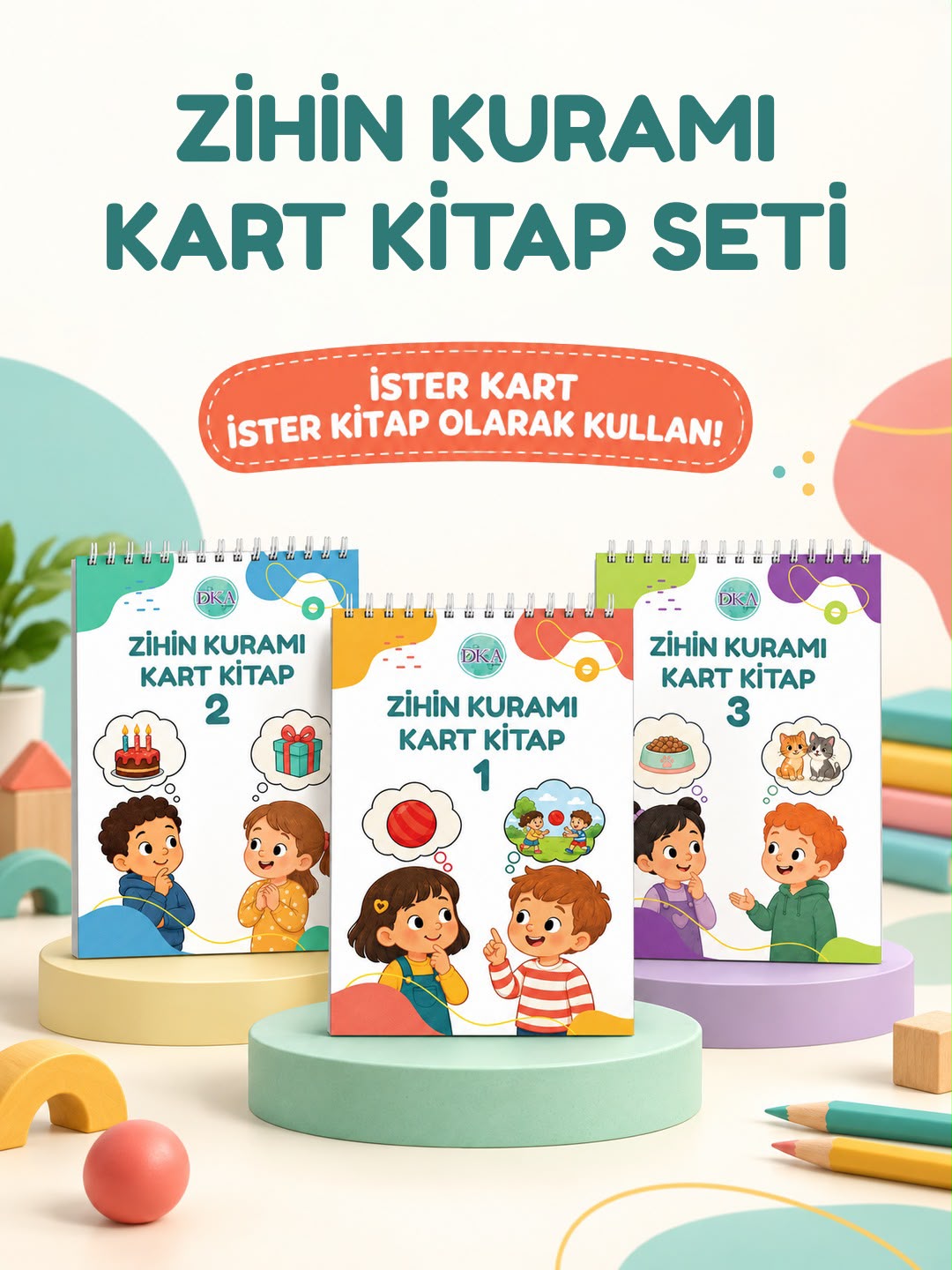 Zihin Kuramı Kart Kitap Seti (3 Kitap / 123 Etkinlik)