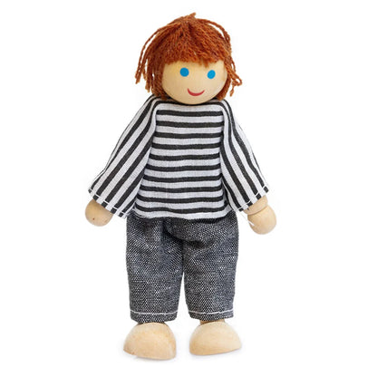 Ahşap 6'lı Aile Kukla Seti