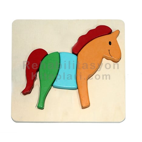 Ahşap At Puzzle (5 Parça)