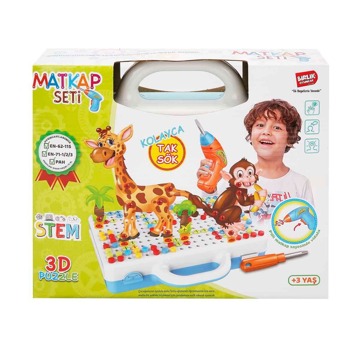 3D Eğitici Matkap Seti Hayvanlar Özel Fiyatlı Ürün